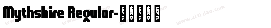 Mythshire Regular字体转换